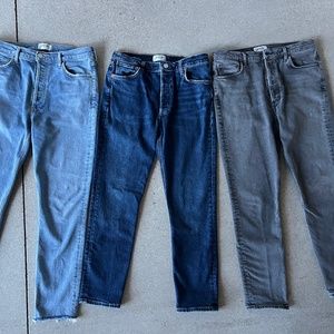 Set of 3 Agolde Nico Jeans (Size 29)! Very good condition